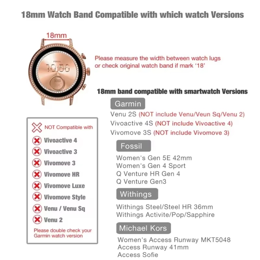 18-mm-Silikonarmband für Huawe – Titan Smartwatch Accessories Bewertung und Preis
